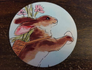Easter Sticker Brown