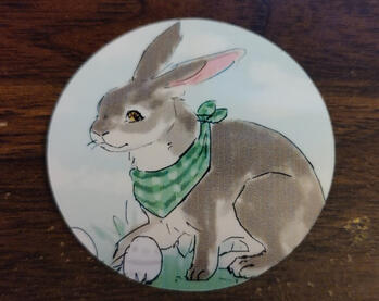 Easter Sticker Grey